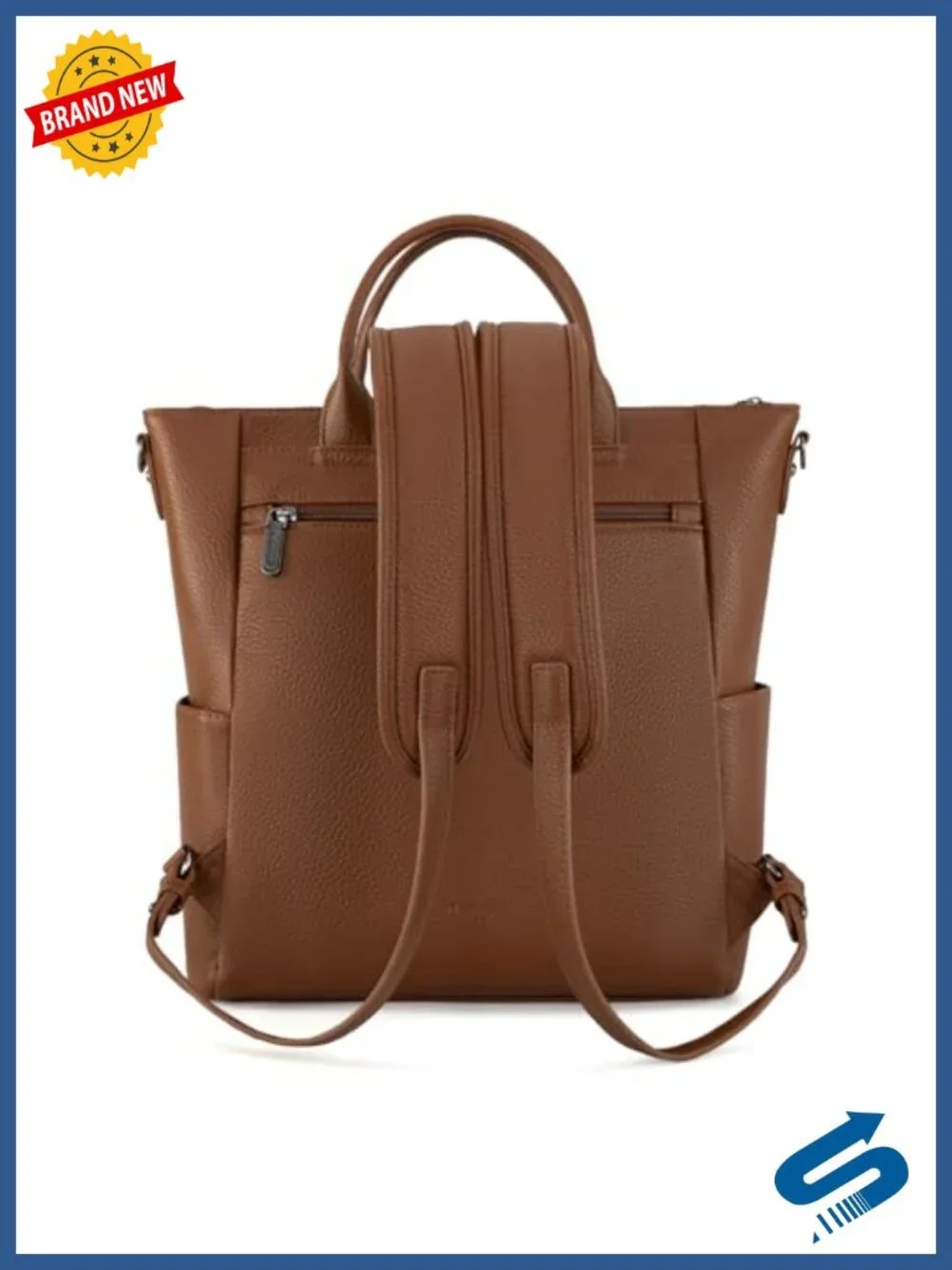 Women's Convertible Anti-Theft Backpack Purse with Adjustable Crossbody Strap